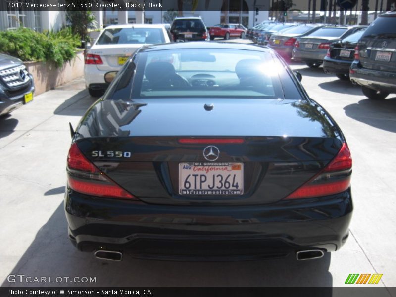 Black / Black 2012 Mercedes-Benz SL 550 Roadster