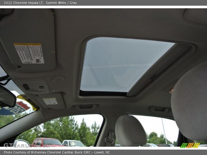 Summit White / Gray 2012 Chevrolet Impala LT