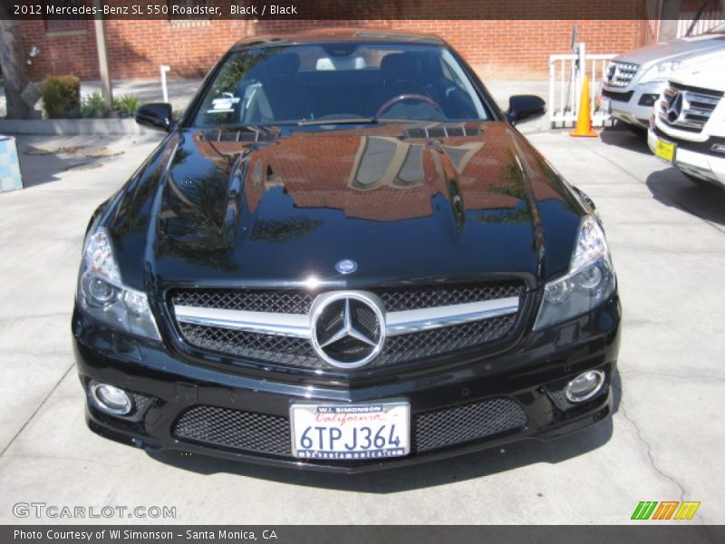 Black / Black 2012 Mercedes-Benz SL 550 Roadster