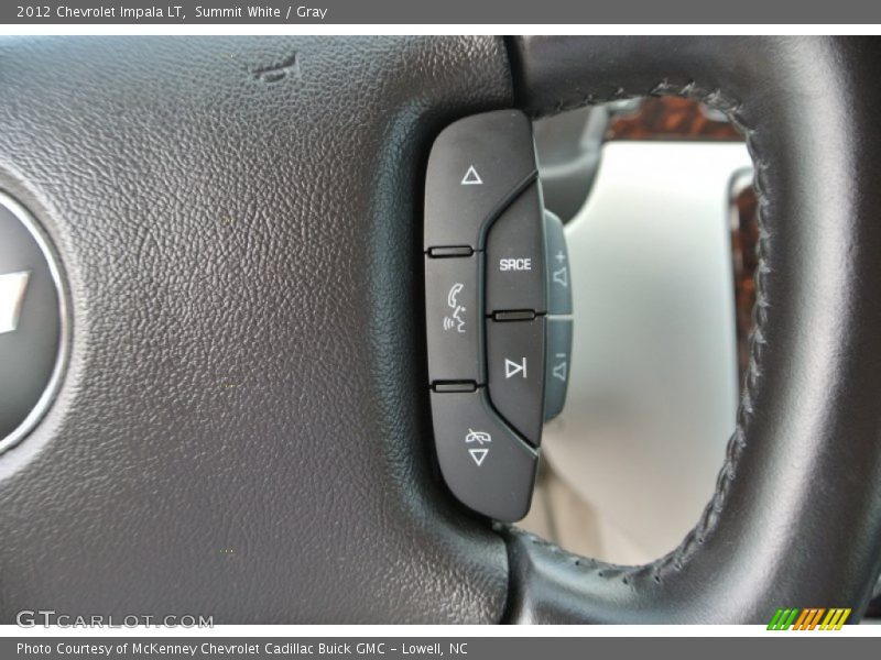 Summit White / Gray 2012 Chevrolet Impala LT