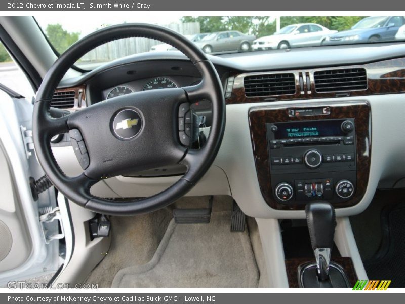 Summit White / Gray 2012 Chevrolet Impala LT