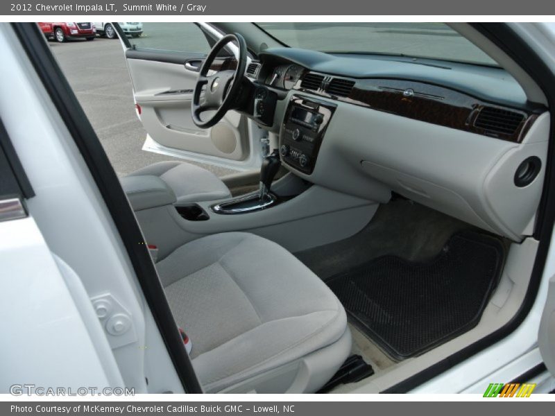 Summit White / Gray 2012 Chevrolet Impala LT