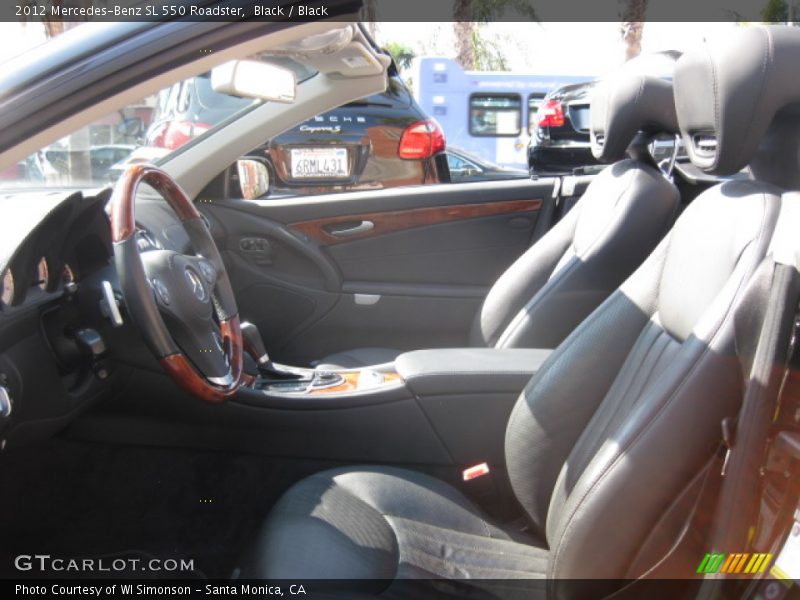 Black / Black 2012 Mercedes-Benz SL 550 Roadster