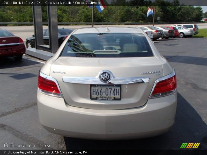Gold Mist Metallic / Cocoa/Cashmere 2011 Buick LaCrosse CXL