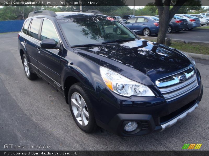 Deep Indigo Pearl / Ivory 2014 Subaru Outback 2.5i Limited