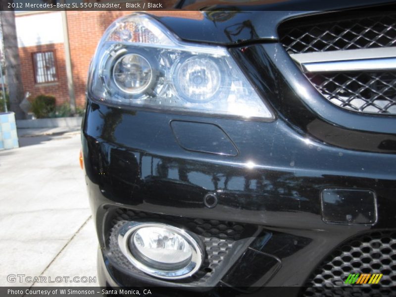 Black / Black 2012 Mercedes-Benz SL 550 Roadster