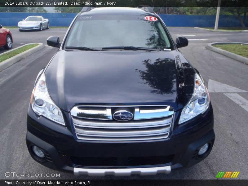 Deep Indigo Pearl / Ivory 2014 Subaru Outback 2.5i Limited