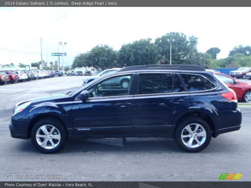 Deep Indigo Pearl / Ivory 2014 Subaru Outback 2.5i Limited
