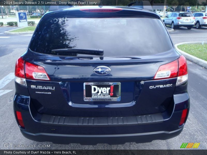 Deep Indigo Pearl / Ivory 2014 Subaru Outback 2.5i Limited