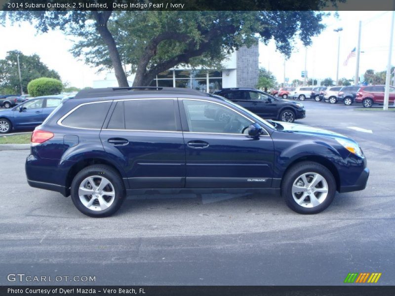 Deep Indigo Pearl / Ivory 2014 Subaru Outback 2.5i Limited