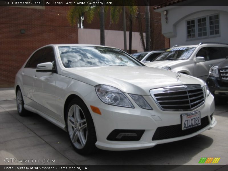 Arctic White / Almond/Black 2011 Mercedes-Benz E 350 Sedan