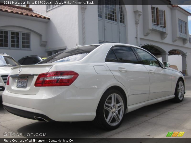 Arctic White / Almond/Black 2011 Mercedes-Benz E 350 Sedan