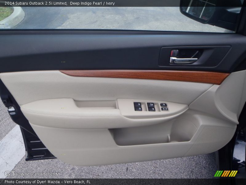 Deep Indigo Pearl / Ivory 2014 Subaru Outback 2.5i Limited