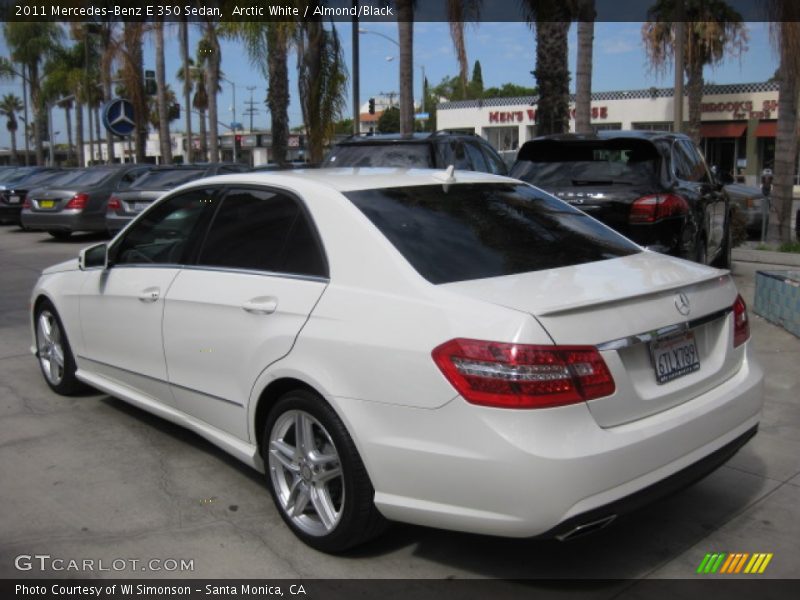 Arctic White / Almond/Black 2011 Mercedes-Benz E 350 Sedan