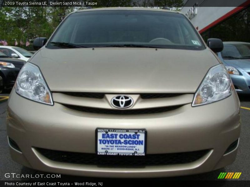 Desert Sand Mica / Taupe 2009 Toyota Sienna LE
