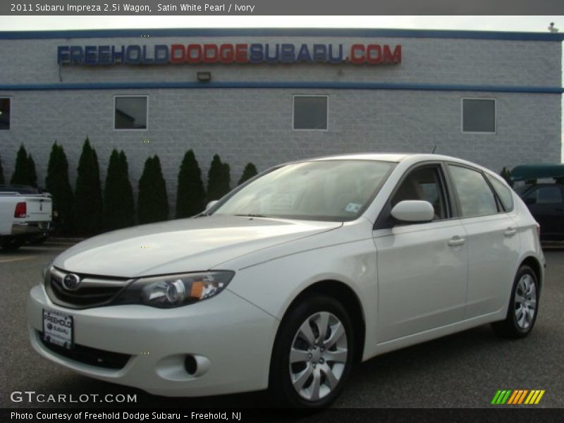 Satin White Pearl / Ivory 2011 Subaru Impreza 2.5i Wagon