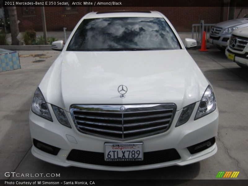 Arctic White / Almond/Black 2011 Mercedes-Benz E 350 Sedan