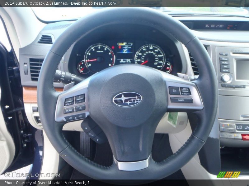 Deep Indigo Pearl / Ivory 2014 Subaru Outback 2.5i Limited