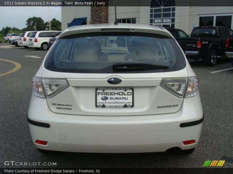 Satin White Pearl / Ivory 2011 Subaru Impreza 2.5i Wagon