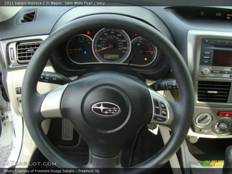 Satin White Pearl / Ivory 2011 Subaru Impreza 2.5i Wagon