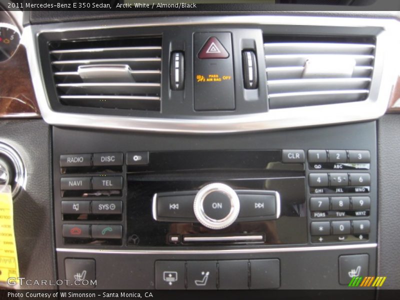 Arctic White / Almond/Black 2011 Mercedes-Benz E 350 Sedan