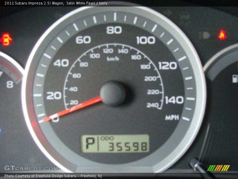 Satin White Pearl / Ivory 2011 Subaru Impreza 2.5i Wagon