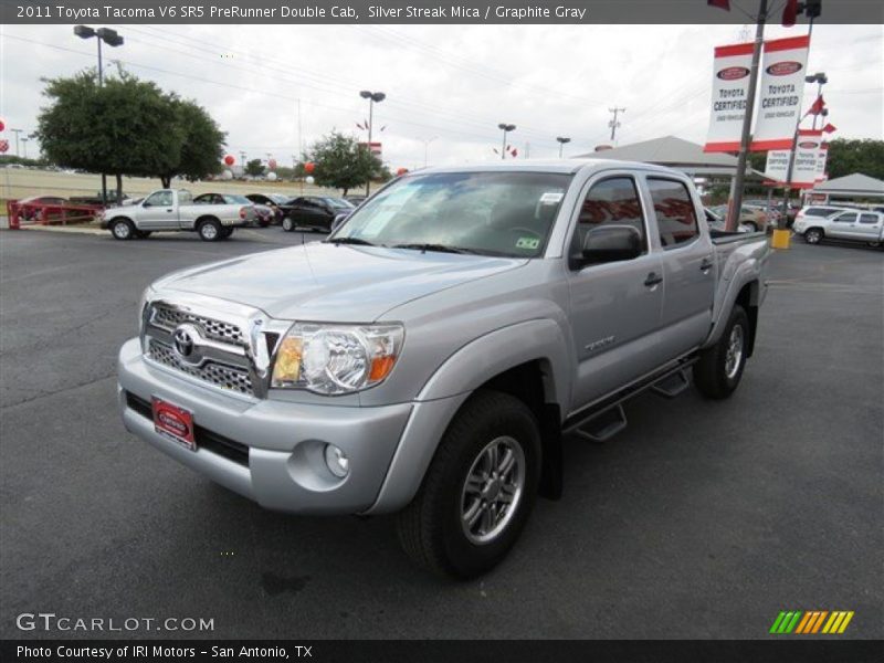 Silver Streak Mica / Graphite Gray 2011 Toyota Tacoma V6 SR5 PreRunner Double Cab