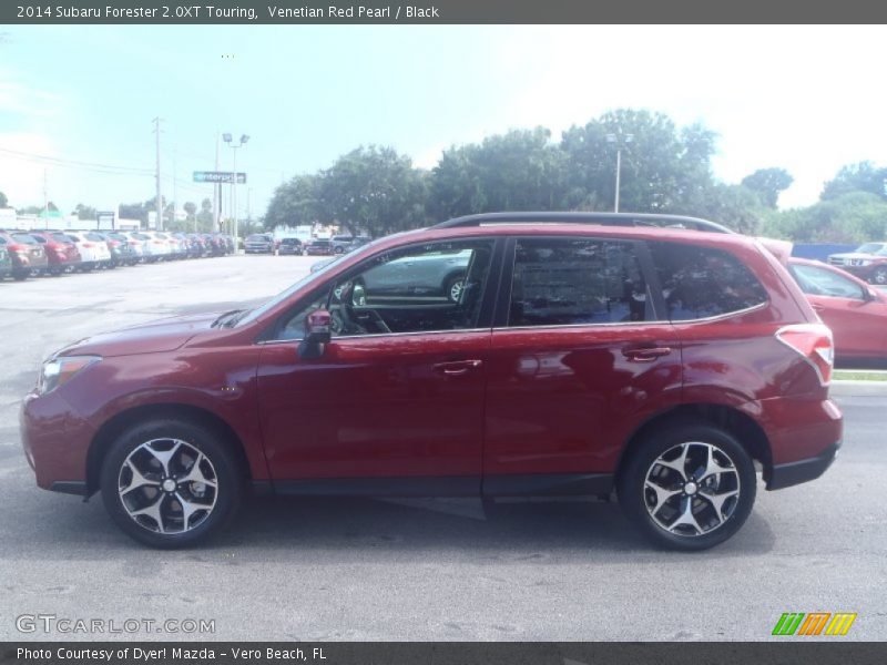 Venetian Red Pearl / Black 2014 Subaru Forester 2.0XT Touring