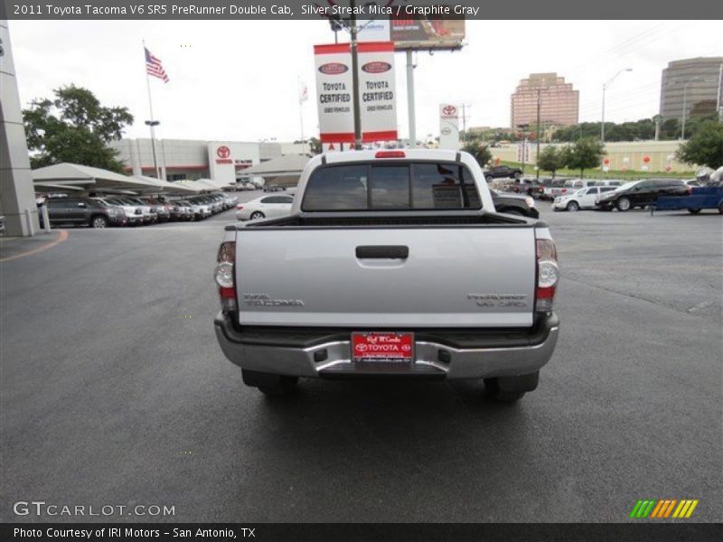 Silver Streak Mica / Graphite Gray 2011 Toyota Tacoma V6 SR5 PreRunner Double Cab