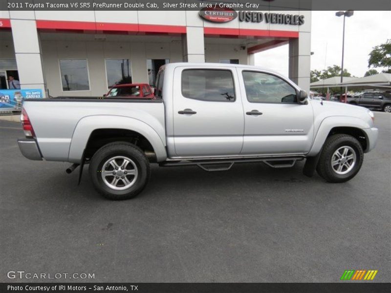 Silver Streak Mica / Graphite Gray 2011 Toyota Tacoma V6 SR5 PreRunner Double Cab