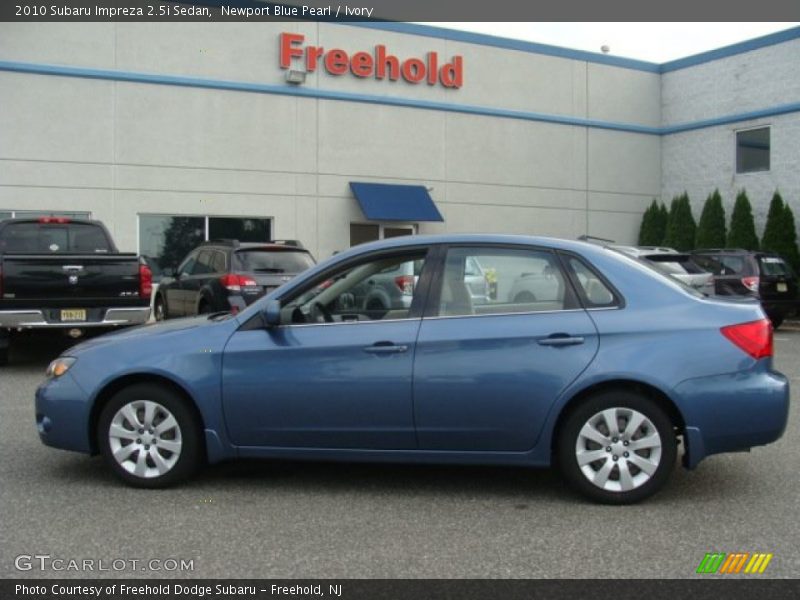 Newport Blue Pearl / Ivory 2010 Subaru Impreza 2.5i Sedan