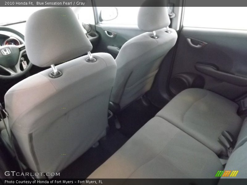 Blue Sensation Pearl / Gray 2010 Honda Fit