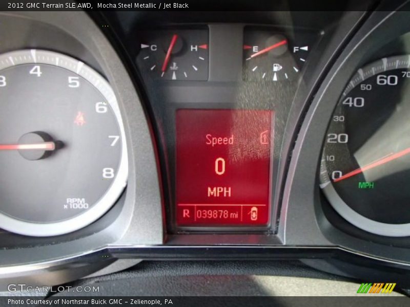 Mocha Steel Metallic / Jet Black 2012 GMC Terrain SLE AWD