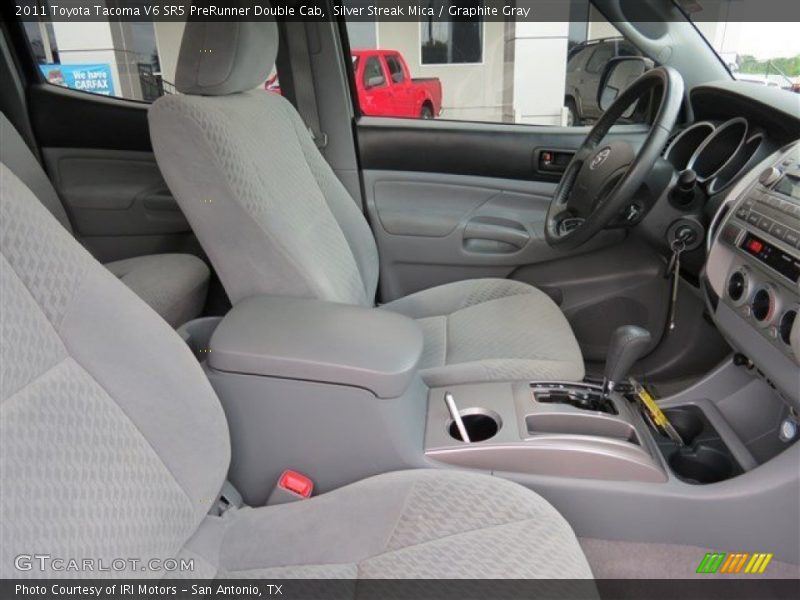 Silver Streak Mica / Graphite Gray 2011 Toyota Tacoma V6 SR5 PreRunner Double Cab