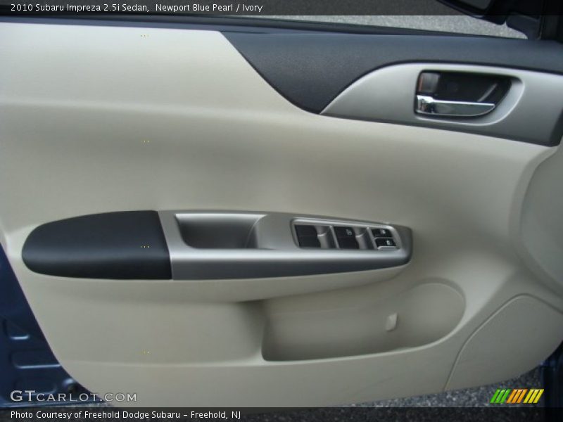 Newport Blue Pearl / Ivory 2010 Subaru Impreza 2.5i Sedan