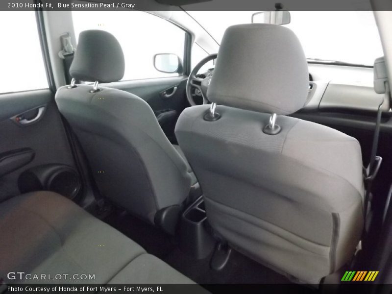 Blue Sensation Pearl / Gray 2010 Honda Fit