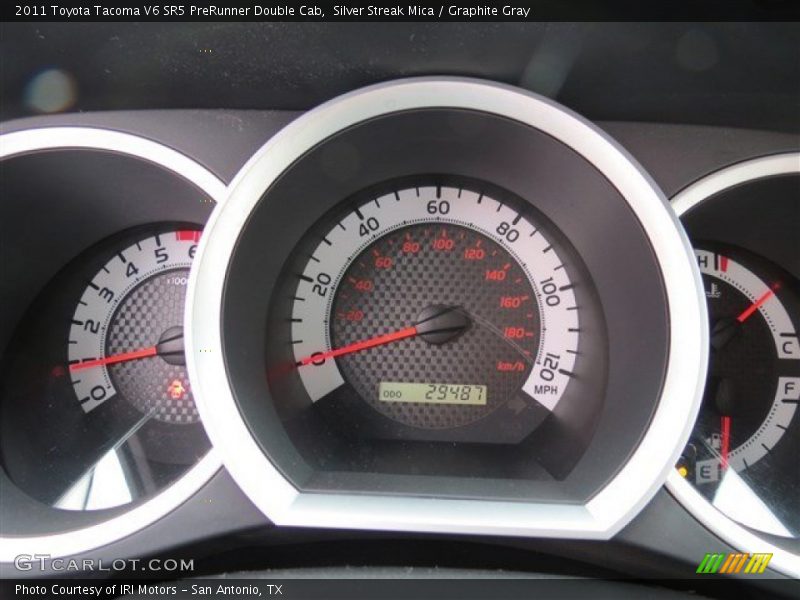 Silver Streak Mica / Graphite Gray 2011 Toyota Tacoma V6 SR5 PreRunner Double Cab