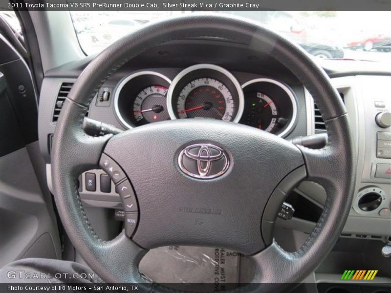 Silver Streak Mica / Graphite Gray 2011 Toyota Tacoma V6 SR5 PreRunner Double Cab