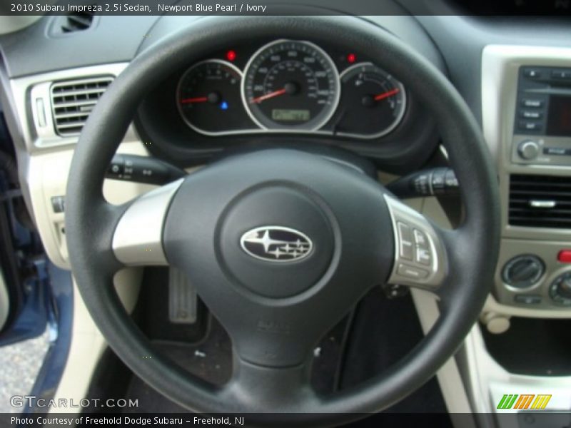 Newport Blue Pearl / Ivory 2010 Subaru Impreza 2.5i Sedan