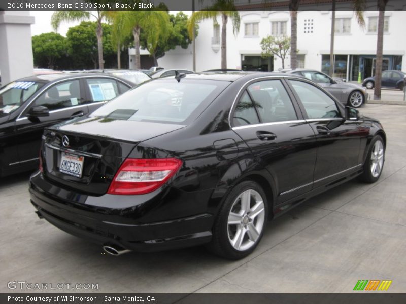 Black / Black 2010 Mercedes-Benz C 300 Sport