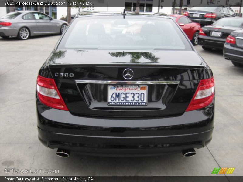 Black / Black 2010 Mercedes-Benz C 300 Sport