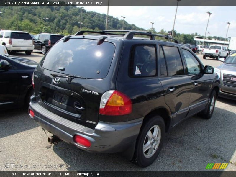 Black Obsidian / Gray 2002 Hyundai Santa Fe GLS AWD