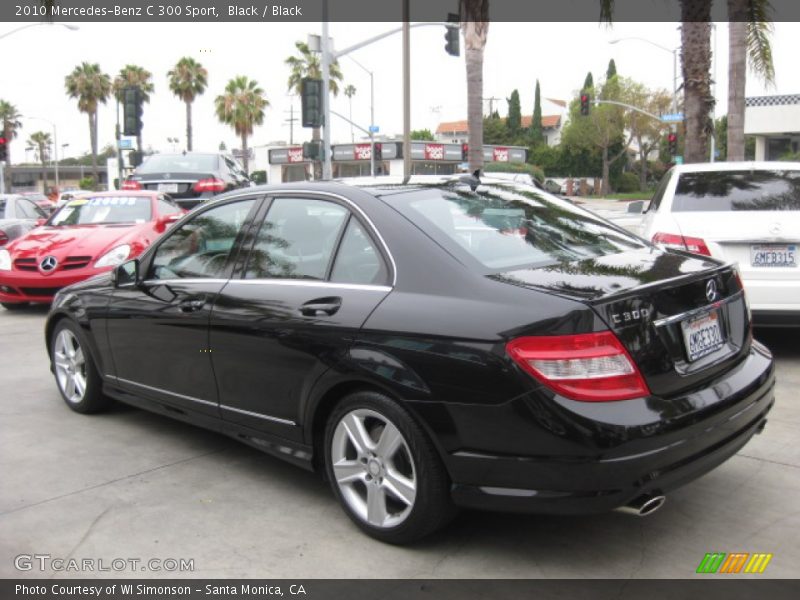 Black / Black 2010 Mercedes-Benz C 300 Sport