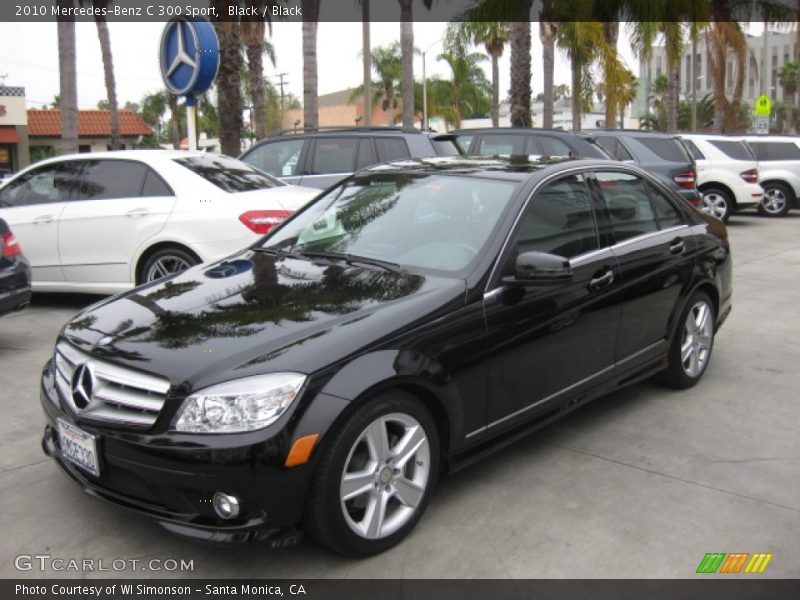Black / Black 2010 Mercedes-Benz C 300 Sport
