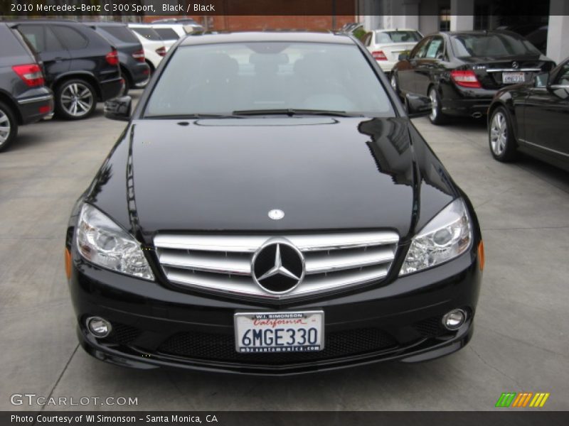 Black / Black 2010 Mercedes-Benz C 300 Sport