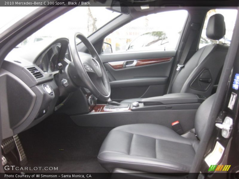 Black / Black 2010 Mercedes-Benz C 300 Sport