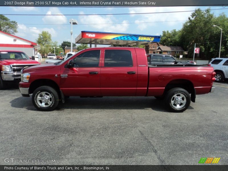 Inferno Red Crystal Pearl / Medium Slate Gray 2007 Dodge Ram 2500 SLT Mega Cab 4x4