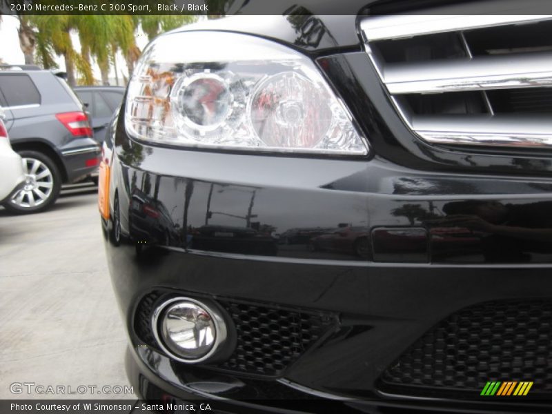 Black / Black 2010 Mercedes-Benz C 300 Sport