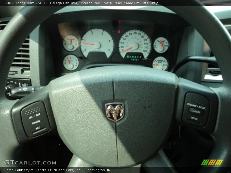 Inferno Red Crystal Pearl / Medium Slate Gray 2007 Dodge Ram 2500 SLT Mega Cab 4x4