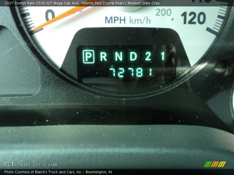 Inferno Red Crystal Pearl / Medium Slate Gray 2007 Dodge Ram 2500 SLT Mega Cab 4x4